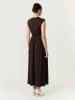 YAS Kleid in Dunkelbraun