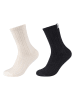 s.Oliver 4er-Set: Socken in Creme/ Schwarz