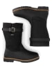 TRAVELIN' Leren boots "Frostad" zwart