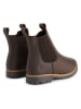 TRAVELIN' Leren chelseaboots "Thisted" bruin