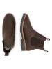 TRAVELIN' Leren chelseaboots "Thisted" bruin