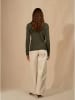 Perfect Cashmere Kaszmirowy kardigan "Amy" w kolorze khaki