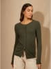 Perfect Cashmere Kasjmieren vest "Amy" kaki