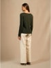 Perfect Cashmere Kasjmieren trui "Megan" kaki