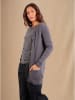 Perfect Cashmere Kaszmirowy kardigan "Pearl" w kolorze antracytowym