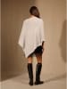 Perfect Cashmere Kasjmieren poncho "Tamara" crème