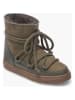 INUIKII Leder-Winterboots in Khaki