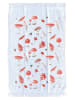 Clayre & Eef 2er-Set: Gästehandtücher in Weiß/ Rot - (L)66 x (B)40 cm