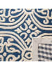 Safavieh Woll-Teppich "Roby" in Blau/ Creme
