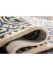 Safavieh Woll-Teppich "Roby" in Blau/ Creme