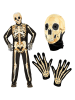 Widmann 4tlg. Kostüm "SKELETON FAST COSTUME" in Schwarz/ Beige