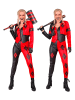 Widmann 3-częściowy kostium "EVIL HARLEQUIN" w kolorze czerwono-czarnym