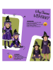 Widmann 3tlg. Kostüm "WITCH" in Lila/ Schwarz