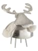J Line Dekoobjekt "Hirsch" in Silber - (B)16,5 x (H)17,5 x (T)15 cm