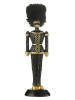 J Line Dekofigur "Nussknacker" in Schwarz - (B)5 x (H)19 x (T)6 cm