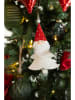 J Line 4-delige set: decohangers wit/rood - (L)19 cm