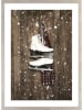 Ars Longa Ingelijste kunstdruk "Winter Skates" - (L)70 x (B)50 cm
