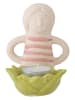 Bloomingville Kerzenhalter ''Clarabe'' in Creme/ Rosa/ Grün - (B)9 x (H)12 cm