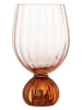 Bloomingville Kieliszek "Taurin" w kolorze jasnoróżowo-pomarańczowym do wina - 430 ml