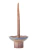 Bloomingville Kerzenhalter ''Cloe'' in Beige/ Rosa/ Blau - (H)8 x Ø 14 cm
