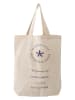 Bloomingville Shopper "Eviaya" in Creme/ Blau - (B)38 x (H)40 cm