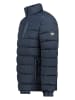 Geographical Norway Doorgestikte jas "Boudric" donkerblauw