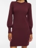 Vila Gebreide jurk bordeaux