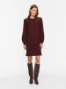 Vila Gebreide jurk bordeaux