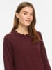 Vila Gebreide jurk bordeaux