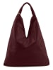 Anna Morellini Leren schoudertas "Chersilina" rood - (B)40 x (H)48 x (D)2 cm
