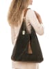 Anna Morellini Skórzana torebka "Ludinia" w kolorze khaki - 40 x 28 x 10 cm