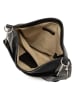 Lucca Baldi Leder-Schultertasche "Bolzano" in Schwarz - (B)40 x (H)45 x (T)15 cm
