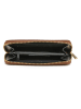 Anna Morellini Leren portemonnee "Palina" lichtbruin - (B)19 x (H)9,5 x (D)2 cm