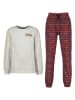 Vingino Pyjama in Grau/ Rot