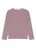 The NEW Longsleeve "Moore" in Bordeaux/ Weiß
