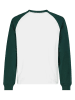 Eight2Nine Longsleeve in Weiß/ Dunkelgrün