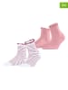 ESPRIT 2er-Set: Socken in Weiß/ Rosa