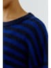 Oui Pullover in Dunkelblau/ Schwarz