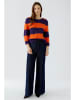Oui Pullover in Lila/ Orange