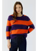 Oui Pullover in Lila/ Orange