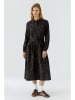 Oui Kleid in Braun/ Schwarz