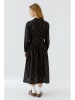 Oui Kleid in Braun/ Schwarz