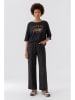 Oui Broek bruin/zwart