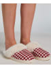 Hunkemöller Pantoffels "Reya Check" crème
