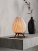 Wallity Lampa stołowa LED w kolorze kremowo-brązowym - wys. 13 x Ø 10 cm