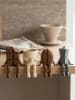 Wallity 4-delige set: decofiguren crème/bruin/grijs - (H)8 cm