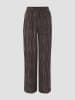 OPUS Broek donkerblauw/lichtbruin