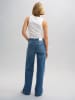OPUS Spijkerbroek - wide leg blauw