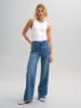 OPUS Spijkerbroek - wide leg blauw
