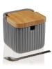 Versa Home Suikerpot grijs - (B)9,5 x (H)11,5 x (D)9 cm